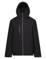 Heren Jas Waterproof Regatta TRA253 zwart-seal grey